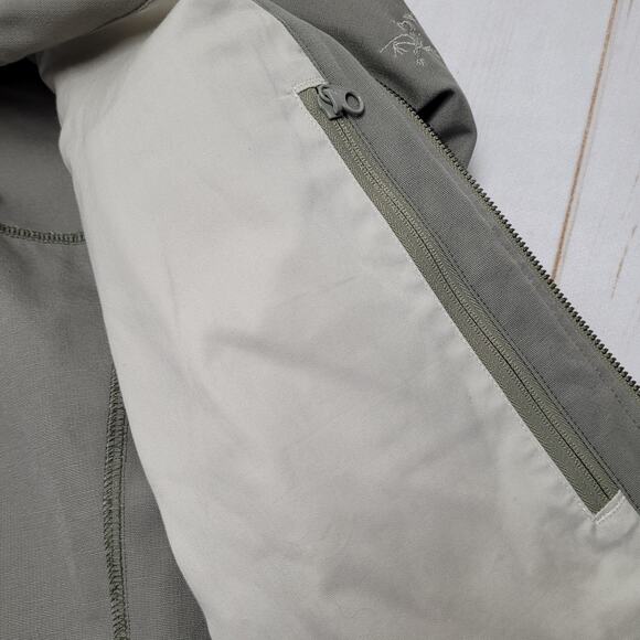 Arc'Teryx Crosswire canvas zip jacket fatigue utility green gray - Picture 9 of 11